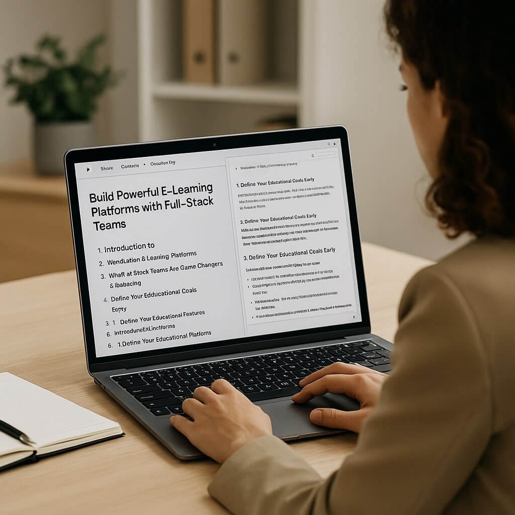 Build Powerful E-Learning Platforms with Full-Stack Teams